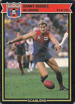 1987 Scanlens VFL #81 Danny Hughes Front